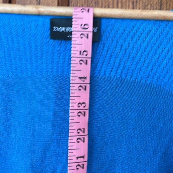 EMPORIO ARMANI Knit woman’s Wool Blue Sweater /TAGS included! Size Small (IT 42) - Picture 11 of 16